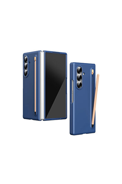 FREEDOM STOREE غطاء جوكو سامسونج جالاكسي زد فولد 6 هول فولد - أزرق داكن