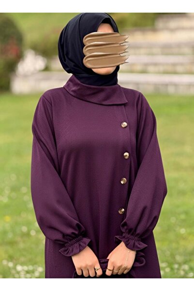 Nissra Ankanoor Envelope Side Button Knitted Dress Anka255113