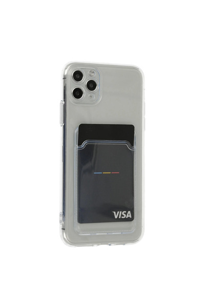 eco port حافظة آيفون 11 برو ماكس من السيليكون الشفاف - حماية شفافة للكاميرا D...