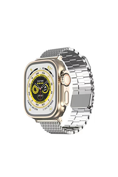 eco port Myt09 Apple Watch 42mm Ascend Metal Band - Silver