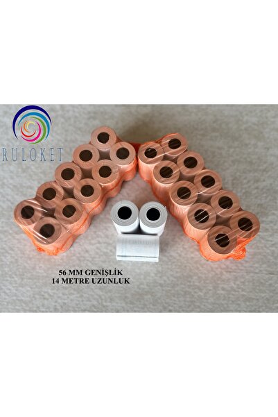 RULOKET 56x14 Termal Rulo / Yazarkasa ve POS Rulosu (1 Paket) / 10 Adet
