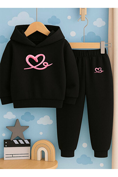 SVART WEAR Детски комплект с качулка и спортен екип с 3-слойна подплата от ше...