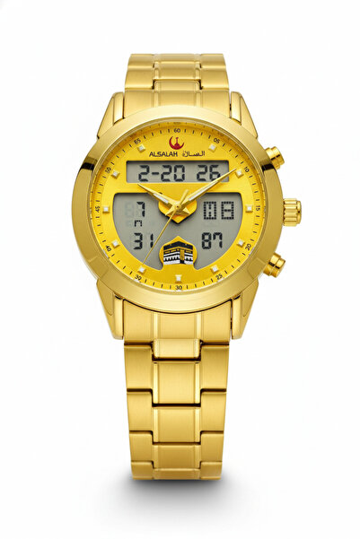 al salah ساعة إسلامية ذكية مع تنبيهات لأوقات الصلاة وتذكير بالأذان ووقت مزدوج...