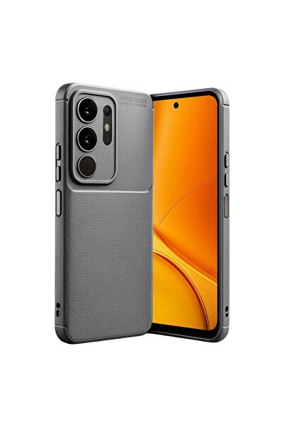 Marsilyan غطاء كربون فائق النعومة لهاتف فيفو Y29 4G - رمادي