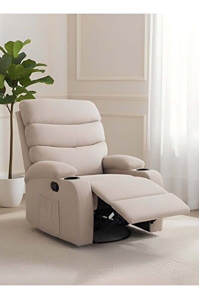 M SMART Rocking Swivel Recliner Chair, Lazy Boy Chair with Dual Cup Holder, S...