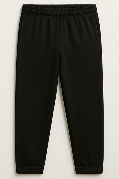 SVART WEAR Children Printed with Print Hoodie Hooded Sweatshirt and Sweatpants Set 3 Thread Ş Fleece-Lined Autumn/Winter