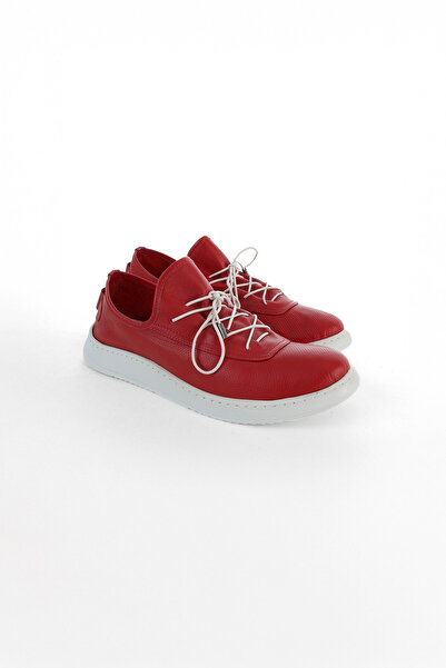 Pierre Cardin Women's Pc-52319 Perforated Casual Shoes - Red/White