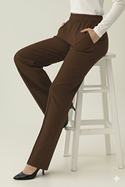 benguen Puff Scuba Pants A1105 Brown