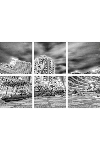 Sasb لوحة فنية جدارية متعددة الألوان بدون إطار، مكونة من 6 قطع (SASB)