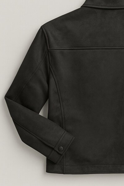 BASEL.CO Μπουφάν Premum Basic εφαρμοστό Suede