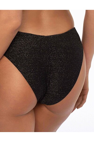 ESOTIQ Women's Bikini Bottom Briefs Swim Panties with Metallic Thread Shimmering | Stardust
