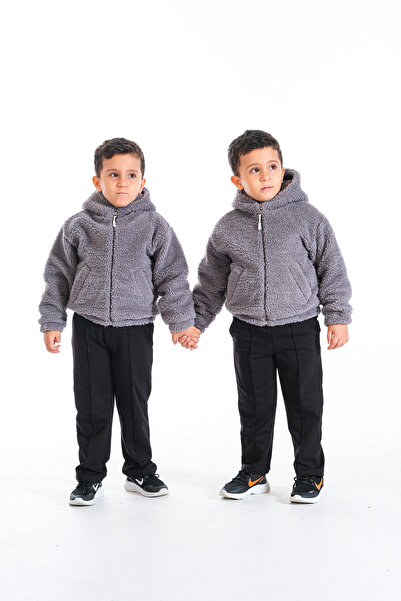 Classio Kids Boy's Plush Zippered Lined Coat