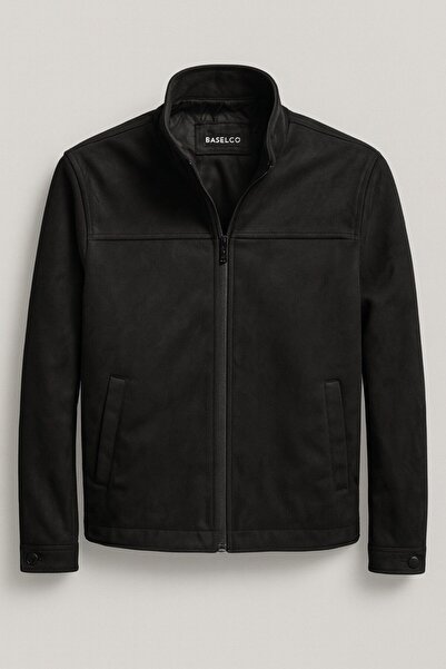 BASEL.CO Μπουφάν Premum Basic εφαρμοστό Suede