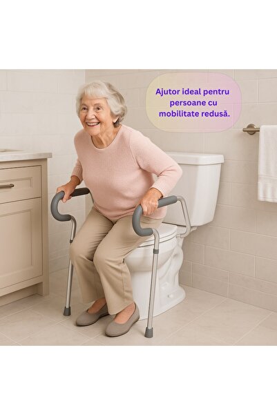 OEM Support frame, Toilet assistance, For people with mobility difficulties, Supports 100Kg, Metal