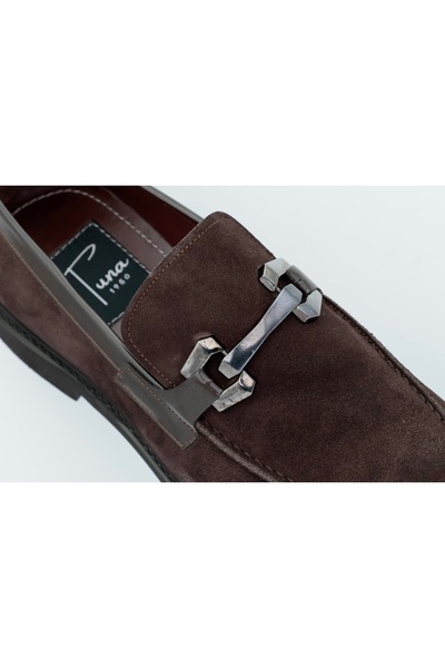 Tuna Genuine Nubuck Leather Loafer Men's Shoes Eva Sole - 2000