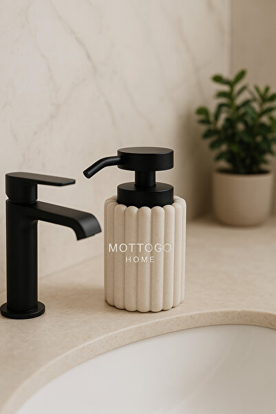 Mottogo Polyresin Textured Liquid Soap Dispenser