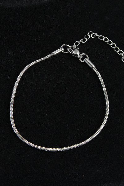 Skygo 316L Steel Oval Italian Model Silver Color Men's Bracelet - Tj-Eb3739