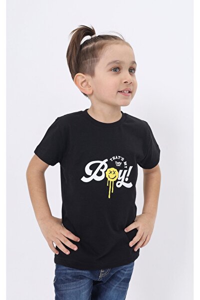 Toontoy Tricou cu mânecă scurtă cu imprimeu pentru băiat