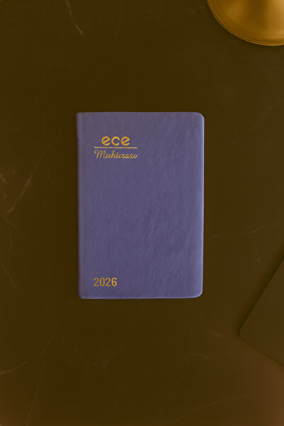 Ece Ajandası 5d Galata 2026 8,5x13 Günlük Ajanda Çizgili Lila