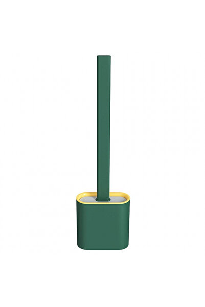 MaffStuff Dark Green Silicone Toilet Brush with Ventilated Holder for Hygienic Cleaning 🚽✨