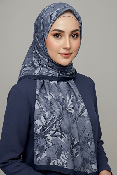 TOFİSA Σειρά Elegance Flora Μπαμπού Crash Σατέν Ναυτικό Μπλε - 28003-ΝΑΥΤΙΚΟ ...