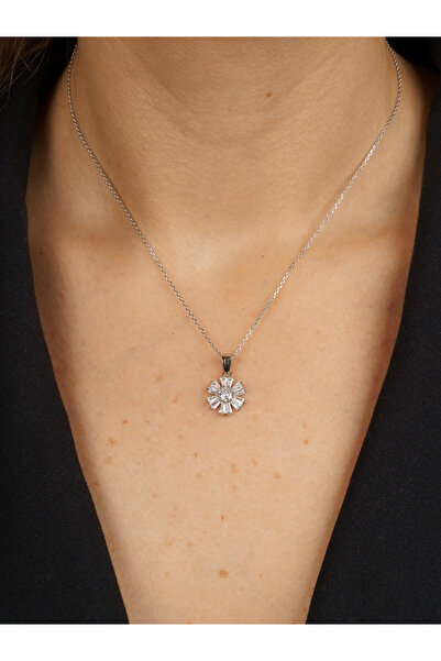 FELICELY Set Argint 925 Rodiat Iris Colier + Cercei