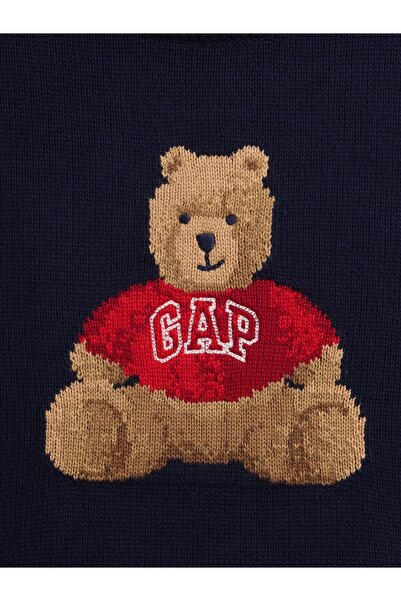 GAP Erkek Çocuk Lacivert Brannan Bear Relaxed Sweatshirt