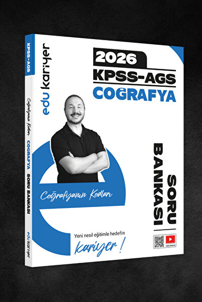 Edu Kariyer Coğrafyanın Kodları 2026 KPSS-AGS Coğrafya Video Çözümlü Soru Bankası