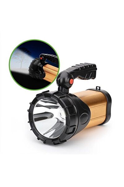 KlaussTech Led Flashlight, 20 W, Rechargeable Battery, Usb Port, Aluminum Material, Long Life