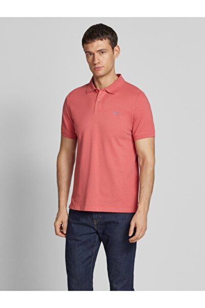 s.Oliver Men's polo shirt, 100% cotton, with logo, Pink, 3XL