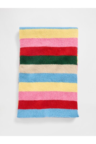 GAP Kadın Çok Renkli CashSoft Geri Dönüştürülmüş Ribana Şal