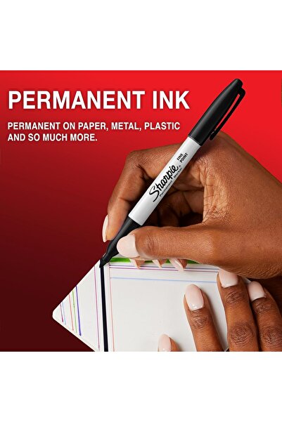 Sharpie Permanent Markers | Fine Point | Fun Colours | 4 Count