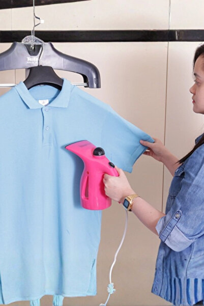 Muchmy 4-in-1 Assembly Direct Power Pink Handheld Garment and Beauty Steamer Handheld