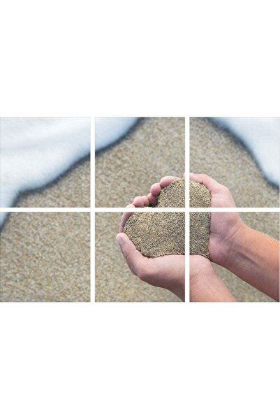 Sasb لوحة فنية جدارية متعددة الألوان بدون إطار من 6 قطع