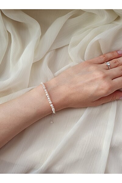 Abundo Bratara din perle de cultura si argint 925, 17 cm