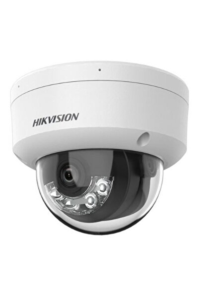 Hikvision 2MP IP Dome Camera, Smart Hybrid Light, Mic, PoE, IR/White 30m, 2.8mm - DS-2CD1123G2-LIUF