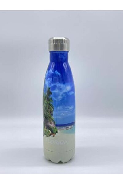 OGS قارورة ستانلس ستيل بتصميم شجرة النخيل - تحافظ على المشروبات باردة لمدة ٢٤...