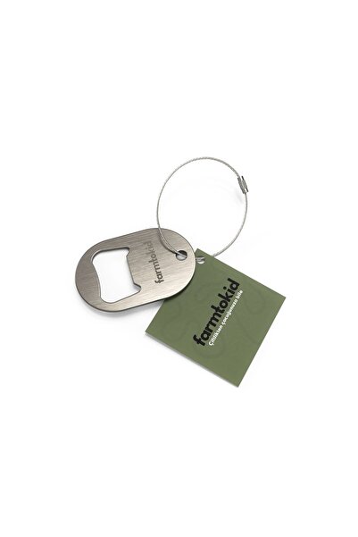 Farmtokid Paslanmaz Çelik Anahtarlık & Açacak 304 Kalite