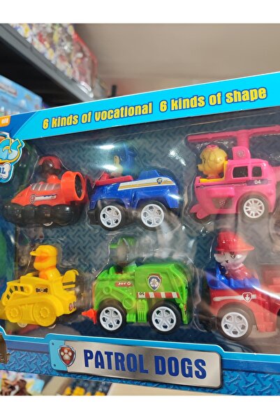 VARDEM OYUNCAK Patrol Dogs 6-Piece Duty Vehicle and Figure Set |   6 Different Occupations and Shapes