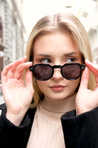 Saltos Unisex Black Sunglasses Men Women Glasses Classic Uv400 Eye Protective