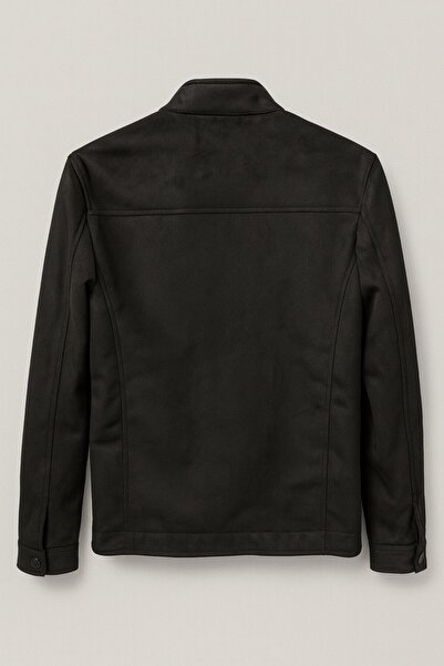 BASEL.CO Μπουφάν Premum Basic εφαρμοστό Suede