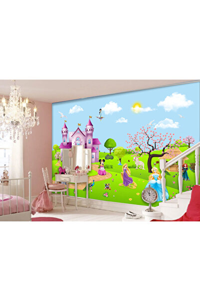 VIODESIGN Disney princesses children's wallpaper, self-adhesive, multicolor, 200 x 300 cm