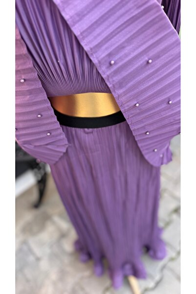 ŞEHRAZAT BUTİK Pearl Purple Set