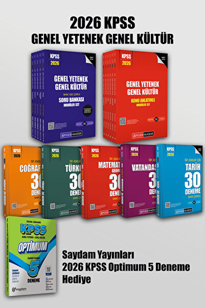 Pegem Akademi Yayıncılık 2026 KPSS Lisans GYGK Tüm Dersler Modüler Konu & Mod...