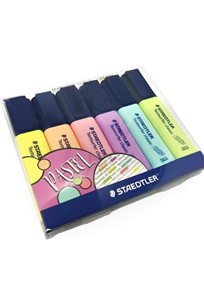 Staedtler 364 CWP6 Textsurfer Classic Pastel Highlighter, 6 Colours (Pastel)