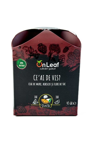 On Leaf OnLeaf Blackberry, Hibiscus & Elderflower Tea - 10 Tea Bags + 10 Dehydrated Fruit, 45 g