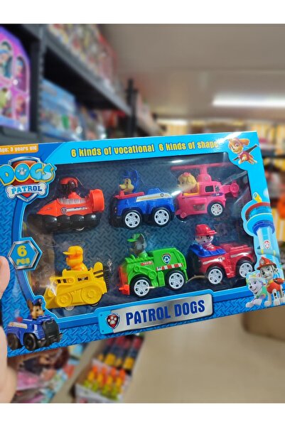 VARDEM OYUNCAK Patrol Dogs 6-Piece Duty Vehicle and Figure Set |   6 Different Occupations and Shapes