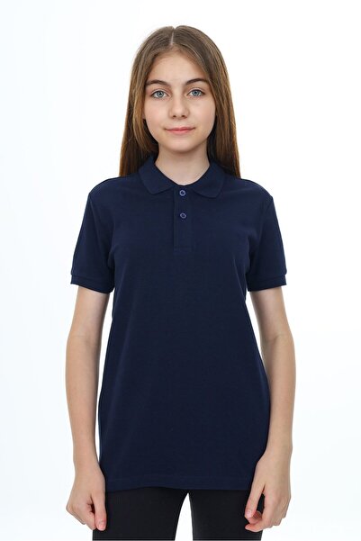 Toontoy Unisex dečija polo majica sa dugmićima i kratkim rukavima
