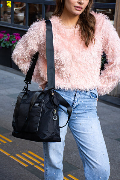 Sanmorris Expandable Side Zipper Parachute Fabric Adjustable Shoulder Bag