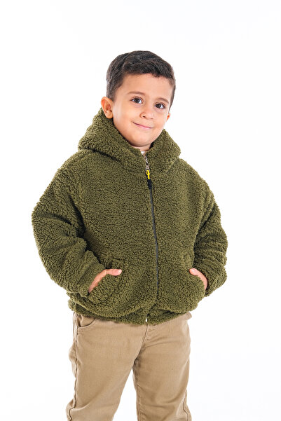 Classio Kids Boy's Plush Zippered Lined Coat